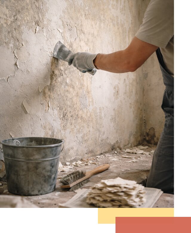 Удаление старой краски со стен в Троицке качественно и быстро