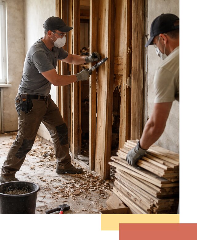 Демонтаж деревянных перегородок в Троицке быстро и аккуратно