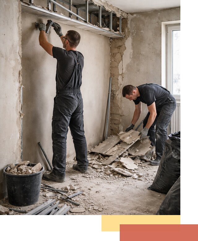 Демонтаж короба из гипсокартона в Троицке быстро и аккуратно