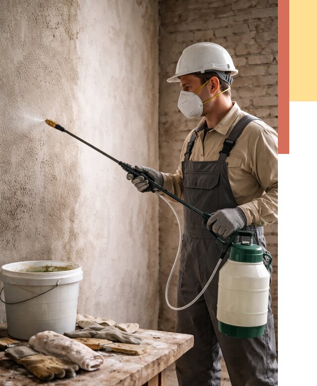 Антисептическая обработка стен в Троицке от 1237 руб. — быстро и недорого | ОТДЕЛОЧНИК-Трц