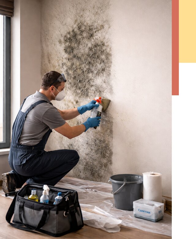 Удаление плесени со стен в Троицке от 2217 руб. — быстро и недорого | ОТДЕЛОЧНИК-Трц