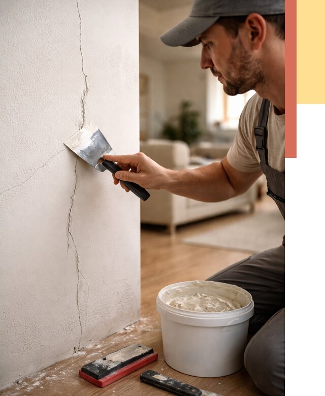 Заделка трещин и сколов в Троицке от 2526 руб. — быстро и недорого | ОТДЕЛОЧНИК-Трц