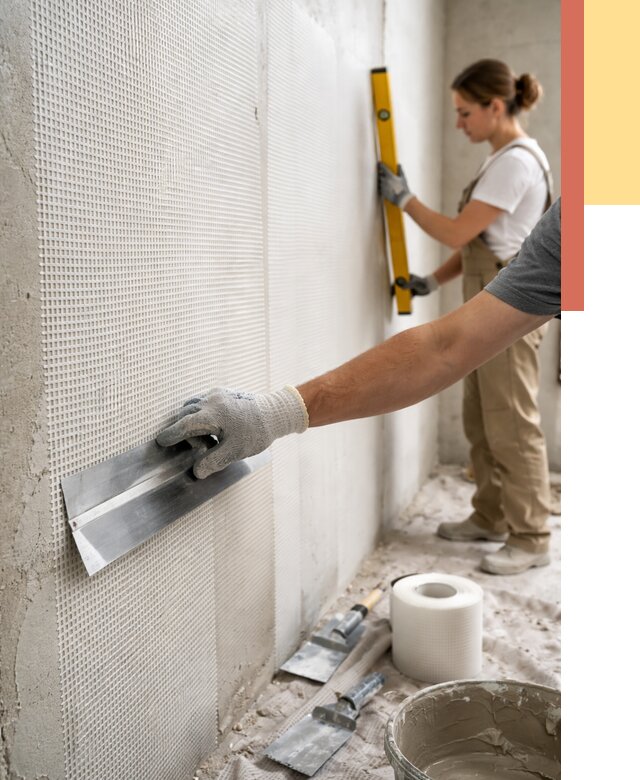 Армирование стен стеклосеткой в Троицке от 3300 руб. под ключ | ОТДЕЛОЧНИК-Трц