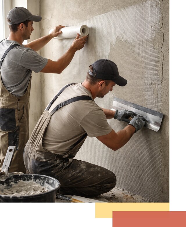 Армирование стен стеклосеткой в Троицке для прочной отделки