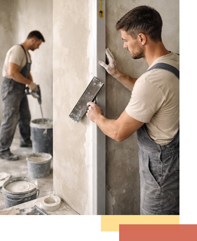 Выведение углов стен в Троицке: монтаж и оштукатуривание