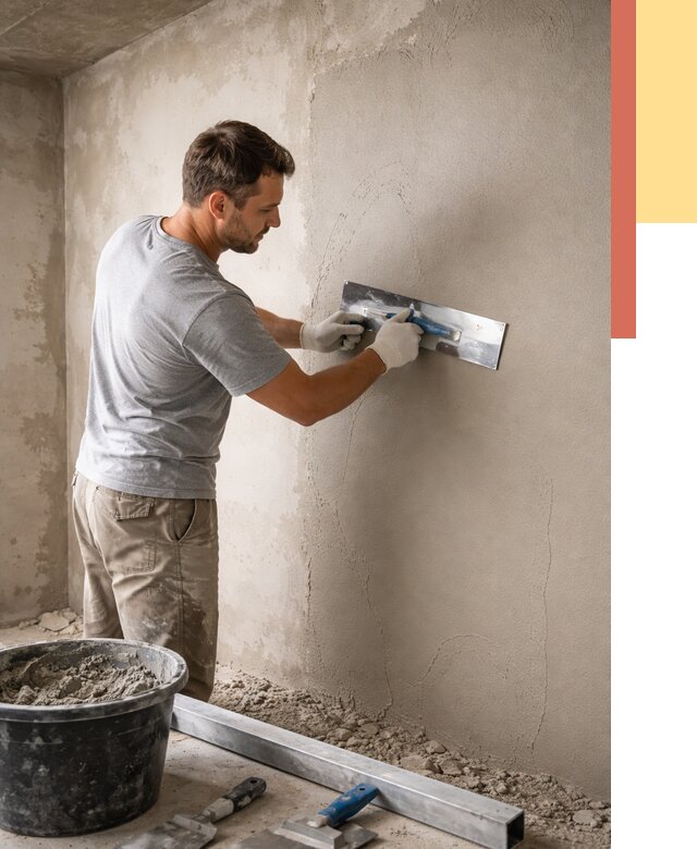 Штукатурка стен без маяков в Троицке от 7424 руб/м2 — услуги и цена | ОТДЕЛОЧНИК-Трц