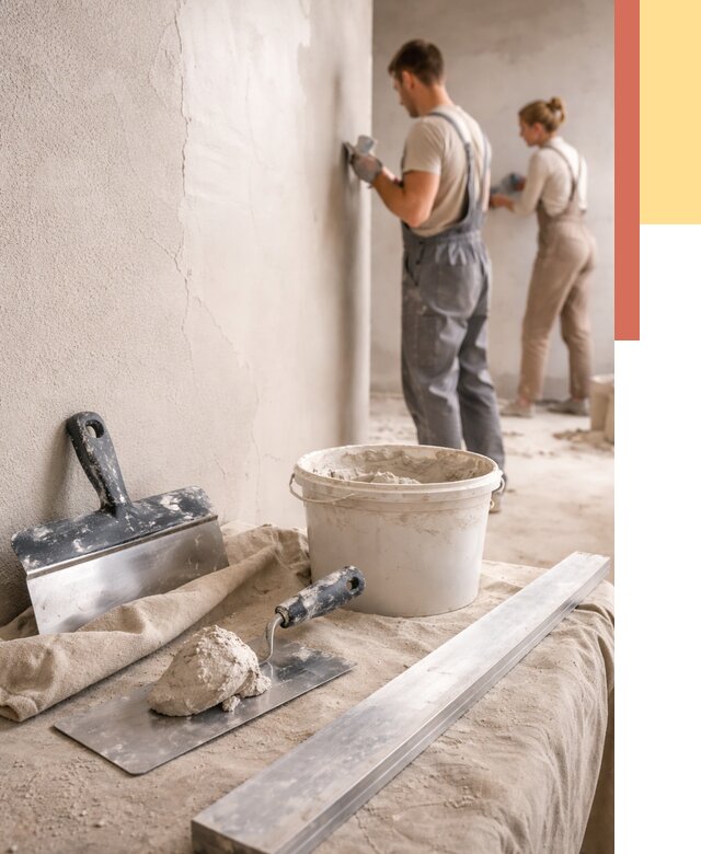 Штукатурка стен гипсовая в Троицке от 4640 руб/м2 — быстро и недорого | ОТДЕЛОЧНИК-Трц