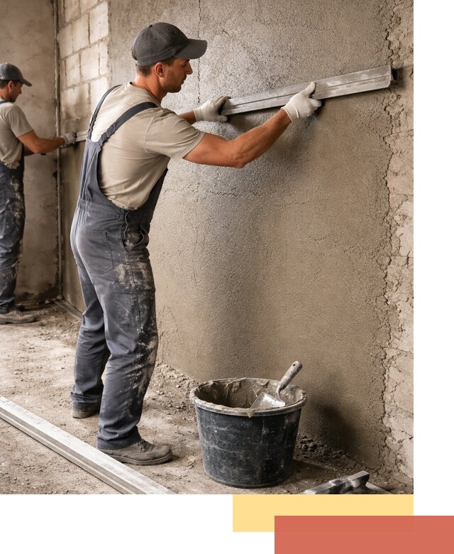 Штукатурка стен цементно-песчаная в Троицке профессионально