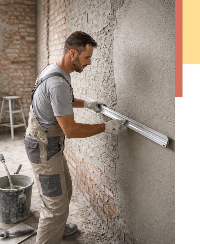 Штукатурка кирпичных стен в Троицке от 4640 руб/м2 — быстро и недорого | ОТДЕЛОЧНИК-Трц