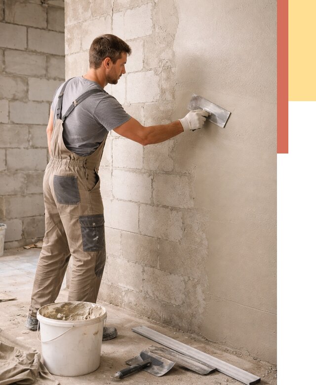 Штукатурка стен из газобетона в Троицке от 2165 руб./м2 — быстро и недорого | ОТДЕЛОЧНИК-Трц