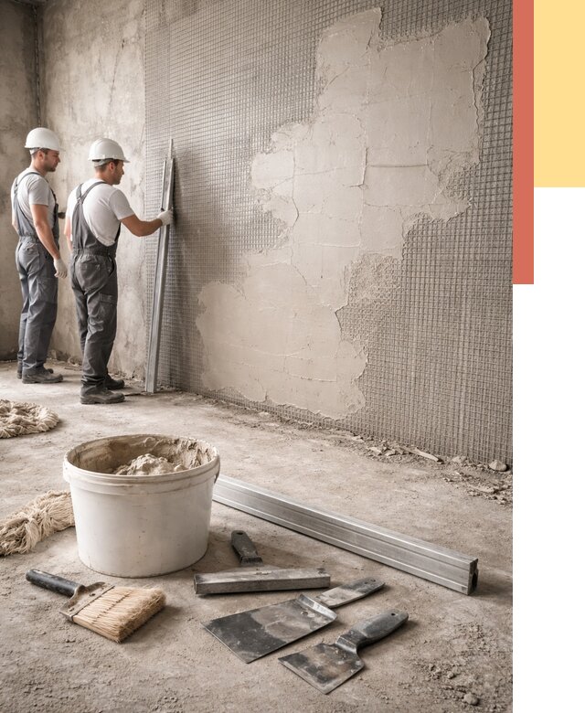 Штукатурка стен по сетке в Троицке от 5671 руб./м2 — быстро и недорого | ОТДЕЛОЧНИК-Трц