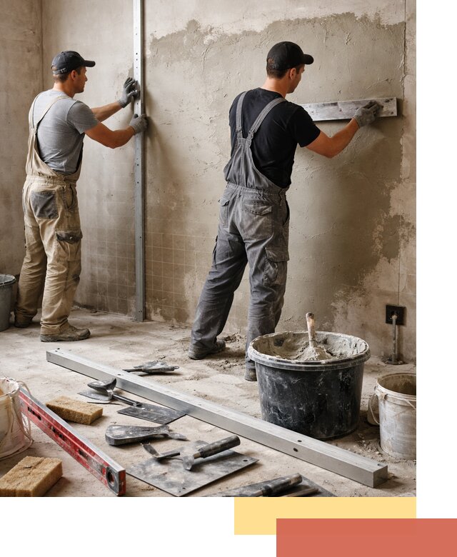 Профессиональная штукатурка стен под плитку в Троицке