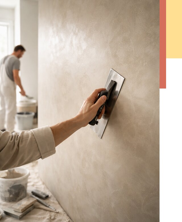 Венецианская штукатурка в Троицке от 3609 руб/м² — нанесение стен под ключ | ОТДЕЛОЧНИК-Трц