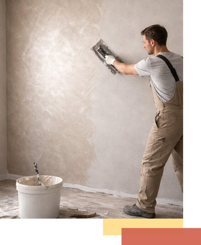 Декоративная штукатурка «Мокрый шелк» под ключ в Троицке