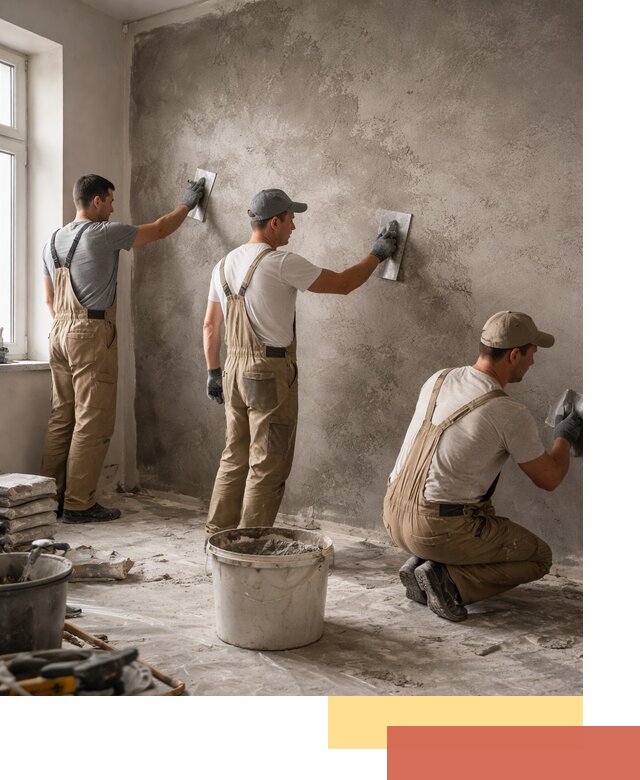 Декоративная штукатурка под бетон в Троицке для стен и потолков