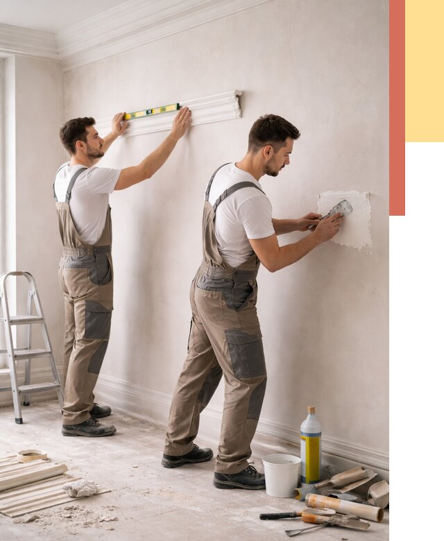 Монтаж лепнины на стены в Троицке от 4640 руб. — недорого, быстро | ОТДЕЛОЧНИК-Трц