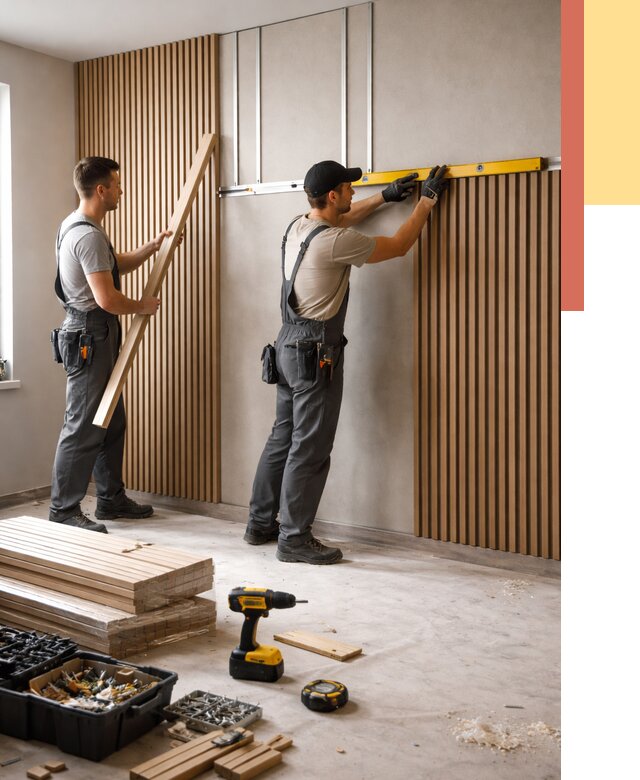 Монтаж реечных панелей на стены в Троицке от 1237 руб. — быстро и недорого | ОТДЕЛОЧНИК-Трц