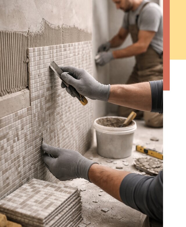 Облицовка стен мозаикой в Троицке от 3300 руб/м2 — укладка мозаики на стены | ОТДЕЛОЧНИК-Трц