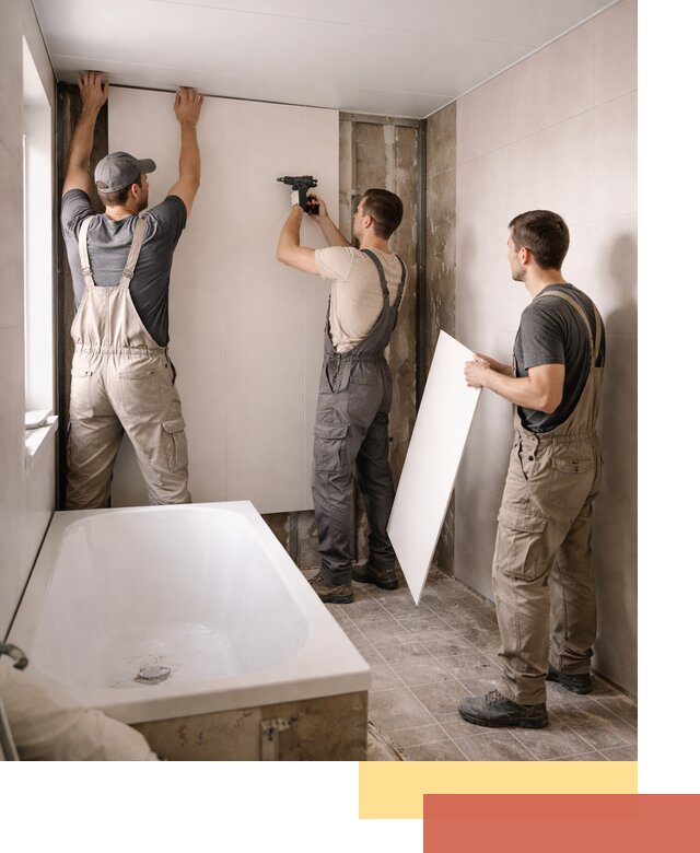 Отделка ванной панели ПВХ профессионально в Троицке