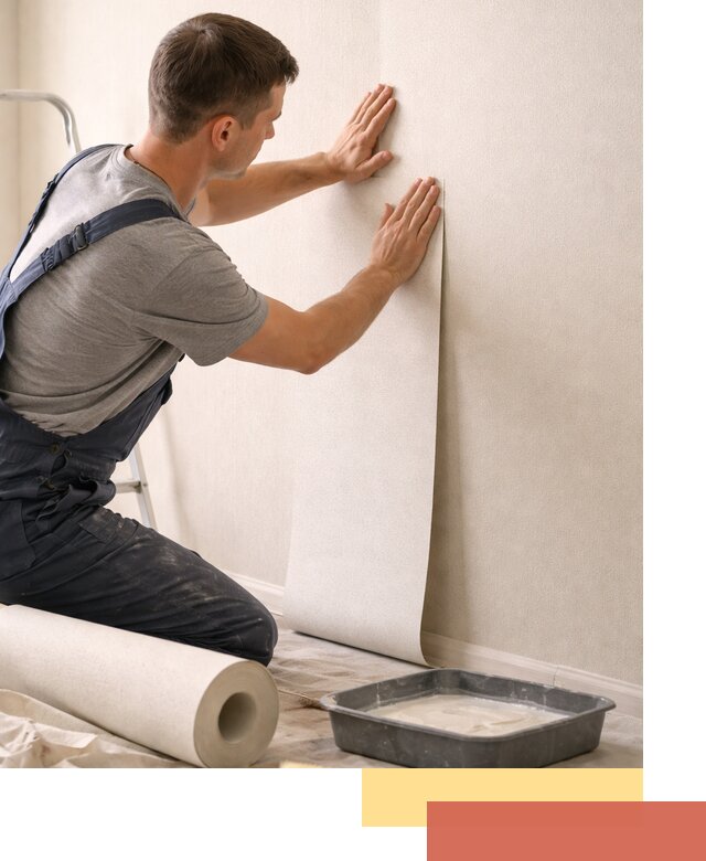 Поклейка флизелиновых обоев в Троицке качественно и быстро