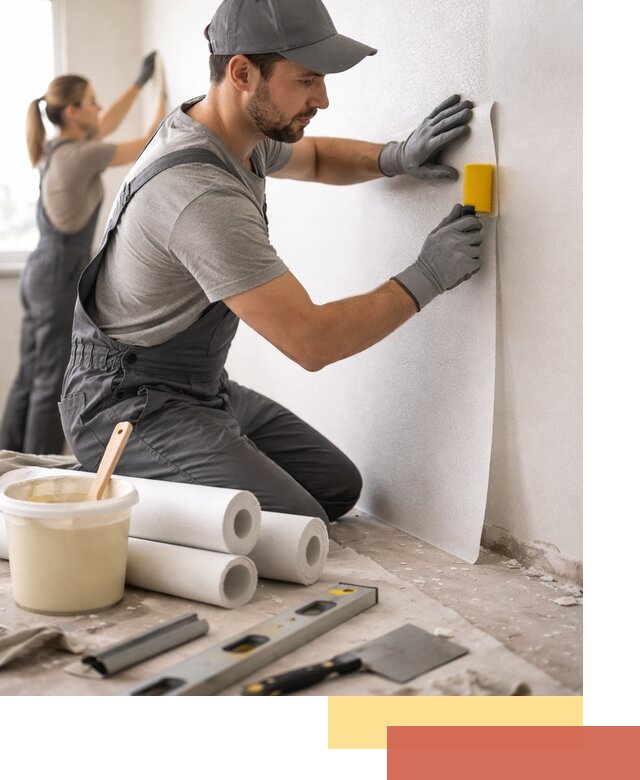 Поклейка стеклообоев профессионально в Троицке