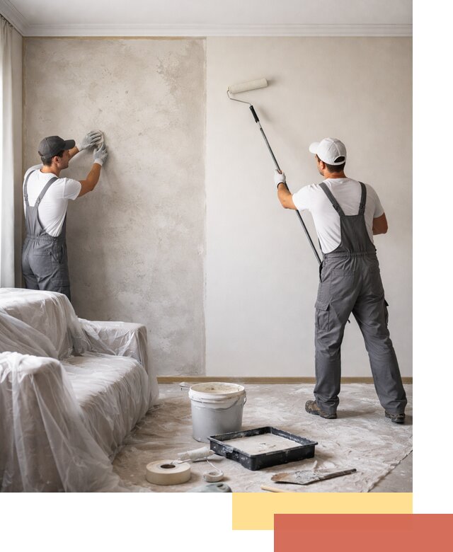 Покраска стен антивандальной краской в Троицке