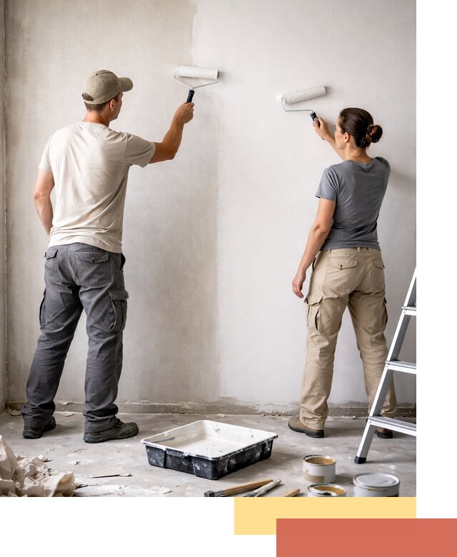 Окраска стен по стеклохолсту в Троицке качественно и долговечно