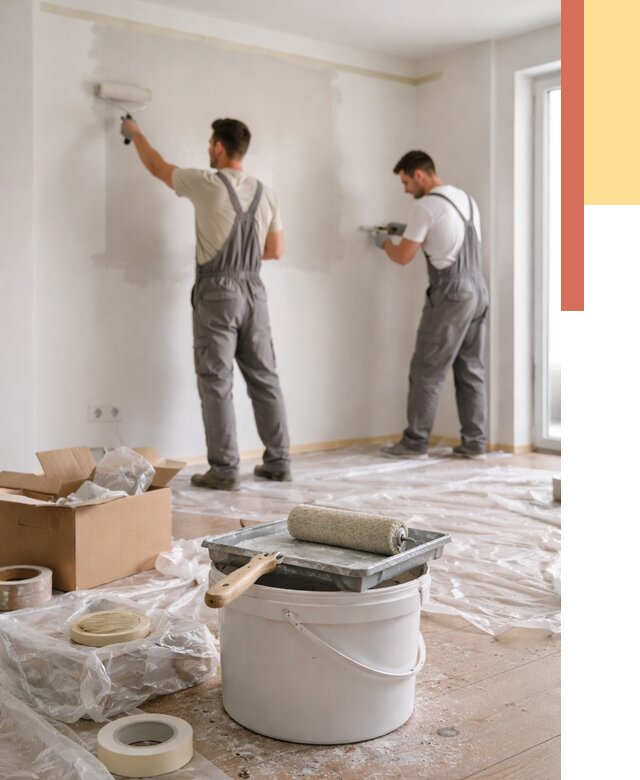 Покраска стен в квартире в Троицке от 2578 руб/м2 — быстро и недорого | ОТДЕЛОЧНИК-Трц