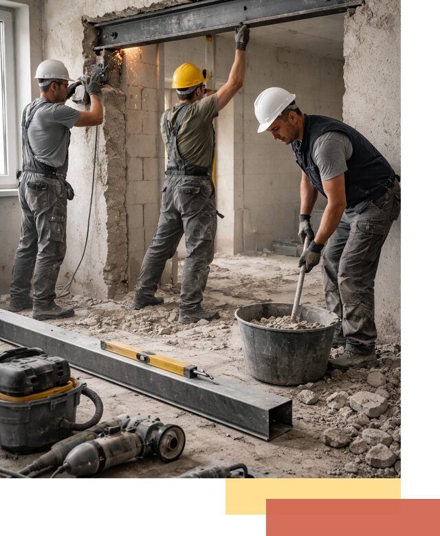 Создание проемов в стенах и несущих конструкциях в Троицке