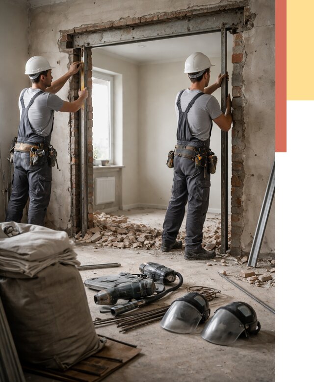 Расширение дверного проема в Троицке от 12889 руб. под ключ | ОТДЕЛОЧНИК-Трц