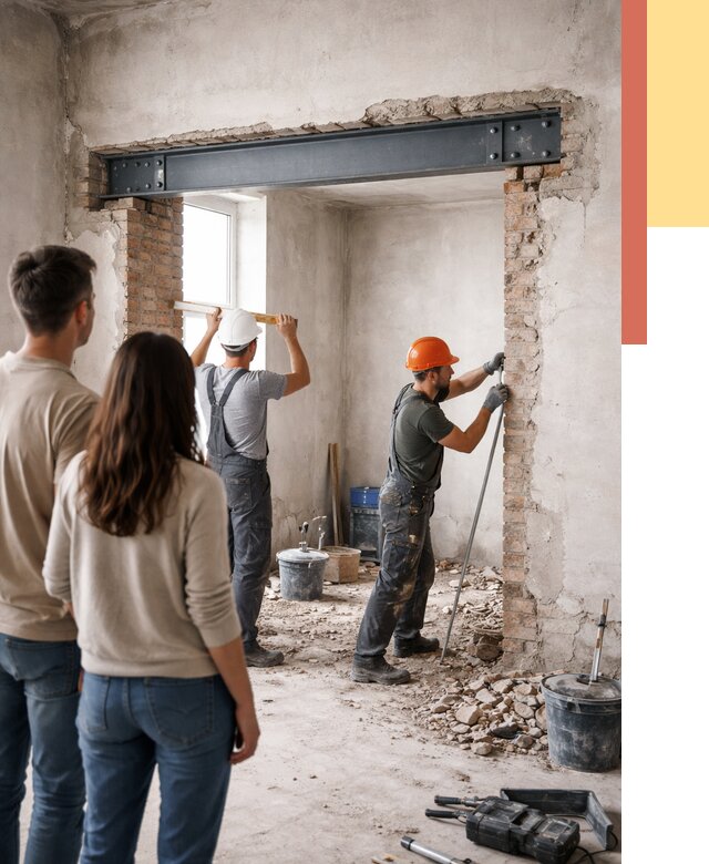 Усиление проема в стене в Троицке от 9795 руб. — усиление дверного проема металлоконструкцией | ОТДЕЛОЧНИК-Трц