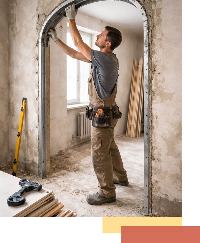 Устройство арочного проема в Троицке под ключ