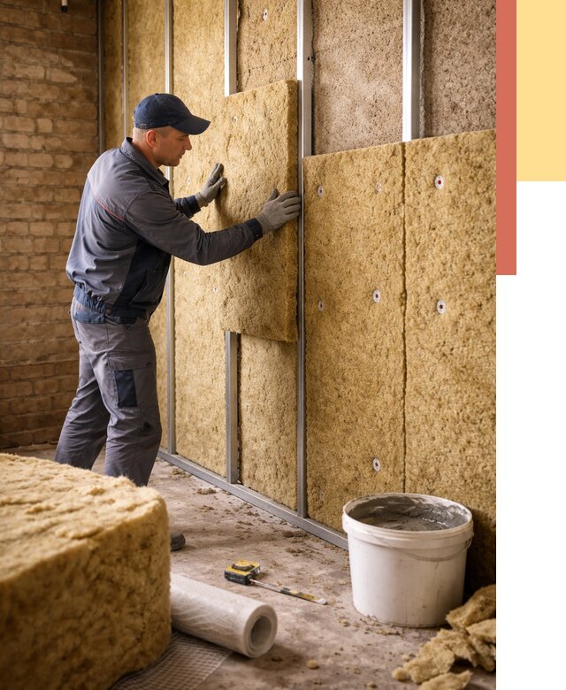 Утепление стен минватой в Троицке от 1392 руб./м2 — недорого и быстро | ОТДЕЛОЧНИК-Трц