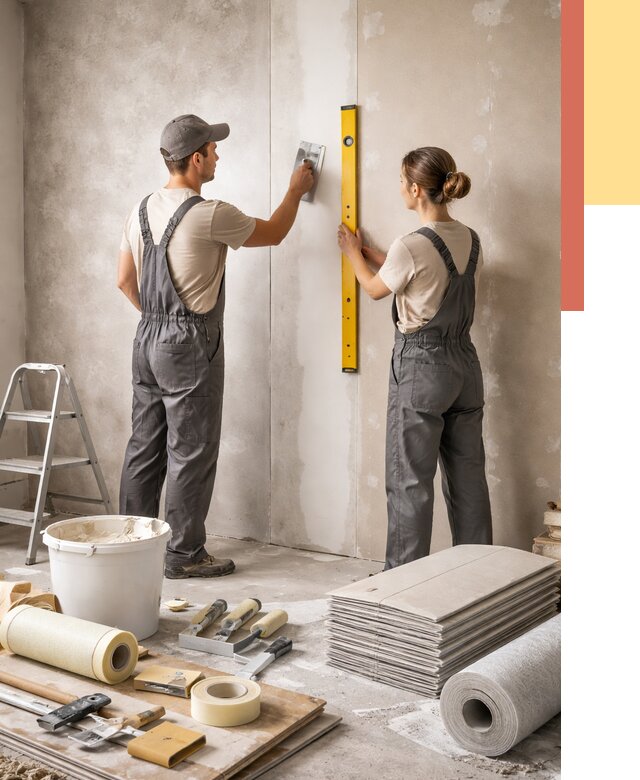 Отделка стен в Троицке от 1547 руб/м² — недорого, быстро, под ключ | ОТДЕЛОЧНИК-Трц