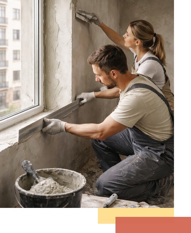 Штукатурка откосов дверей и окон профессионально в Троицке