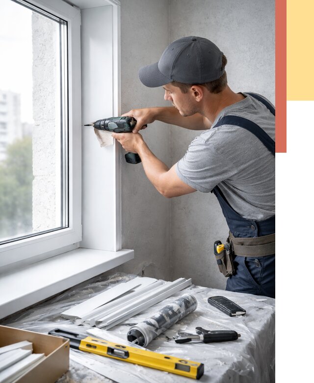 Установка пластиковых откосов в Троицке от 2320 руб. | ОТДЕЛОЧНИК-Трц монтаж, быстро и недорого