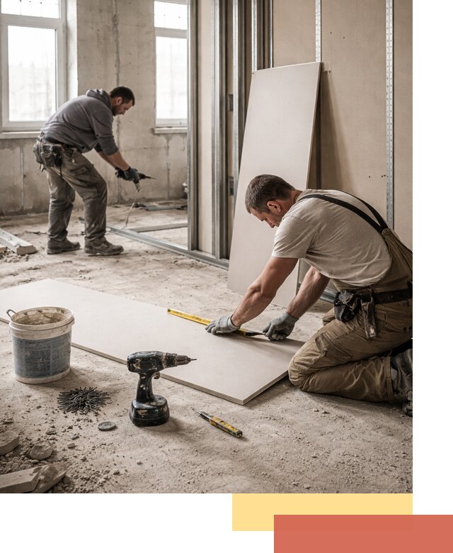 Кладка перегородок из ПГП под ключ в Троицке