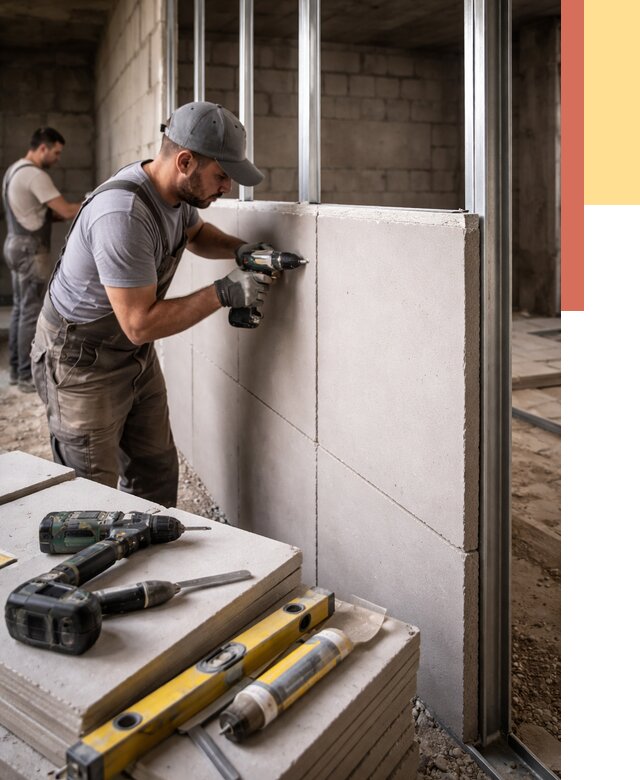 Кладка влагостойких перегородок ПГП в Троицке от 1237 руб. под ключ | ОТДЕЛОЧНИК-Трц