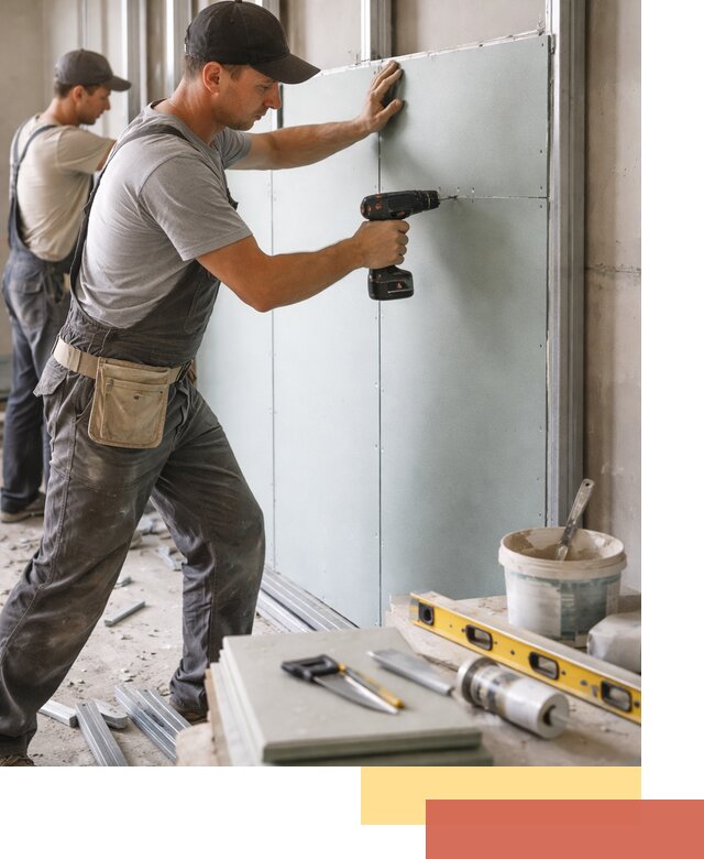 Кладка влагостойких перегородок ПГП в Троицке