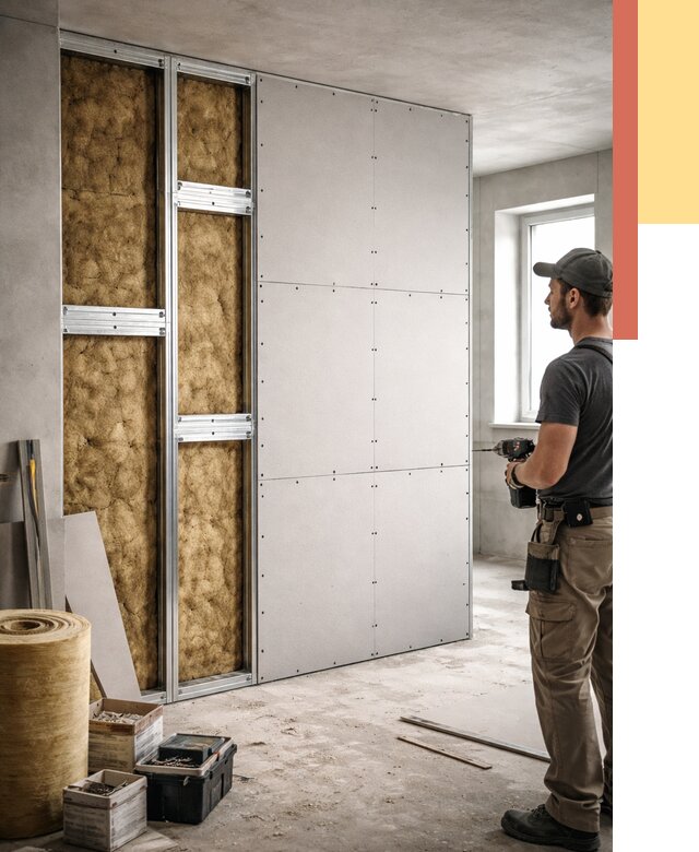 Усиленная перегородка под навеску в Троицке от 13198 руб. — монтаж под ключ | ОТДЕЛОЧНИК-Трц