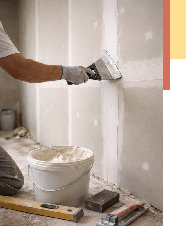 Шпаклевка перегородок из гипсокартона в Троицке от 2578 руб. — услуги ОТДЕЛОЧНИК-Трц