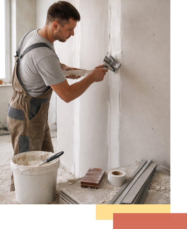 Шпаклевка перегородок из гипсокартона в Троицке качественно и быстро