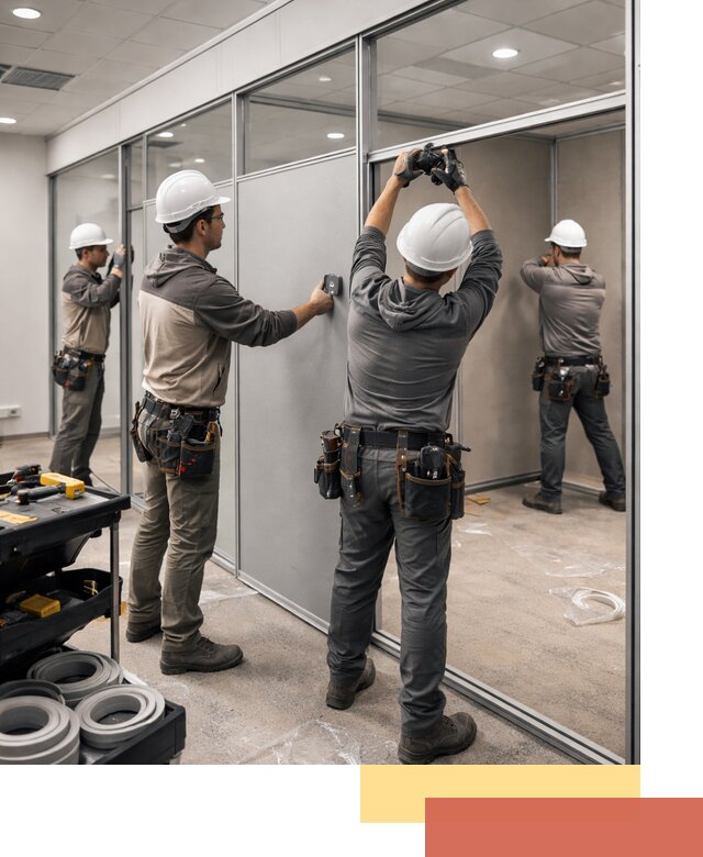 Мобильные офисные перегородки под ключ в Троицке