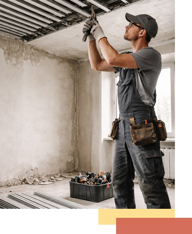 Демонтаж реечного потолка в Троицке быстро и аккуратно