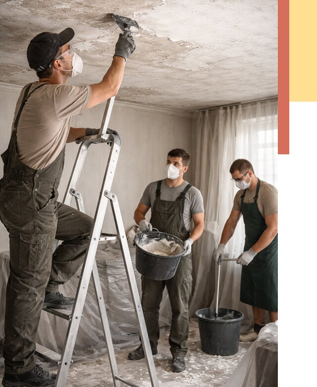 Удаление побелки с потолка в Троицке от 2578 руб. быстро и недорого | ОТДЕЛОЧНИК-Трц