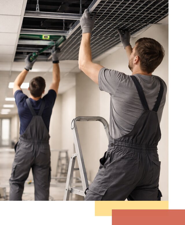 Монтаж потолка Грильято в Троицке: установка под ключ качественно