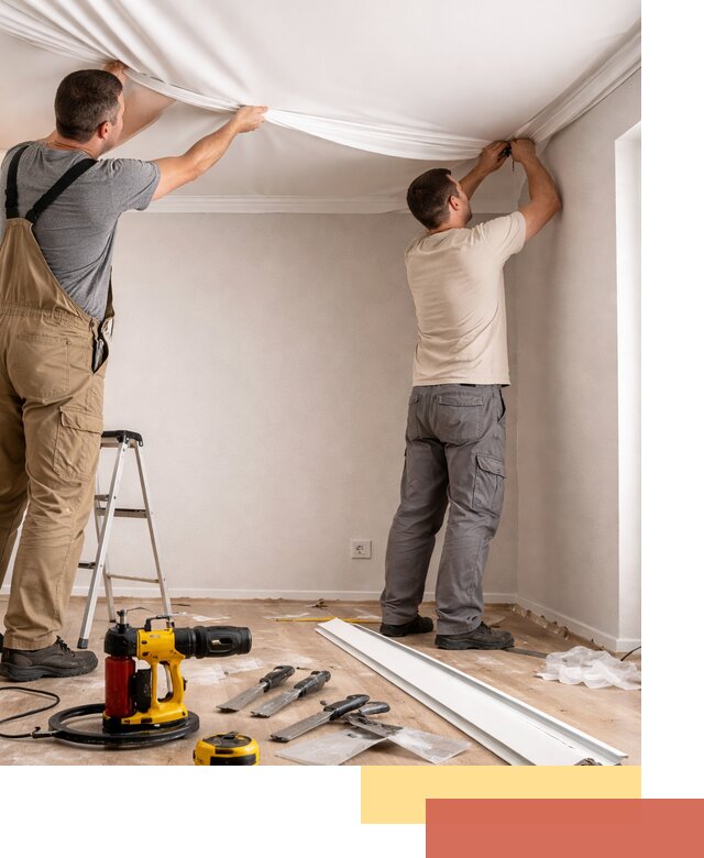 Монтаж ПВХ натяжного потолка в Троицке качественно и быстро