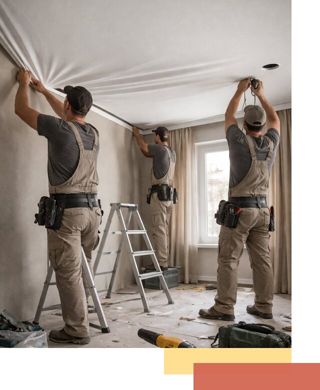 Монтаж матового натяжного потолка в Троицке качественно и быстро