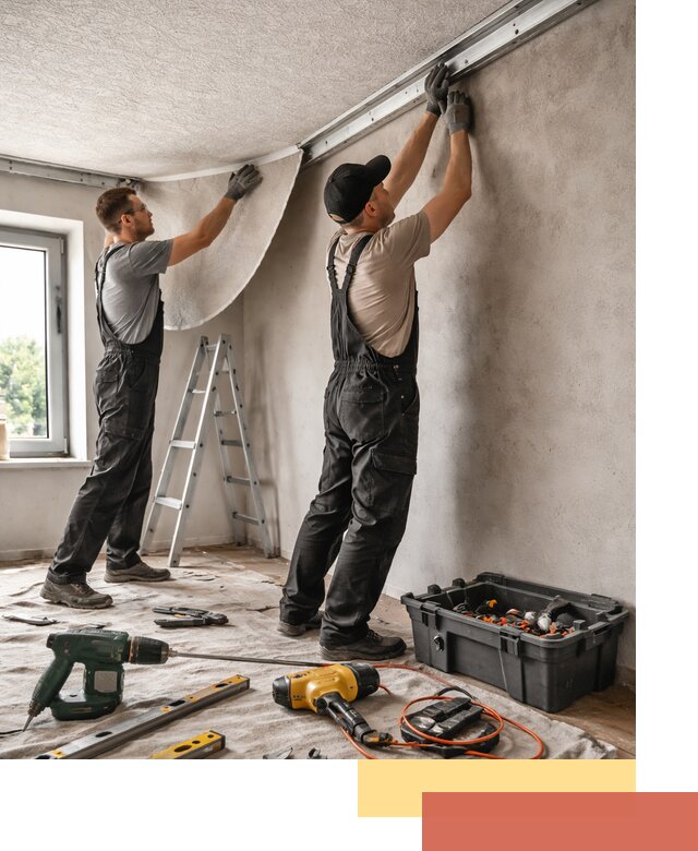 Монтаж фактурного натяжного потолка в Троицке качественно и быстро