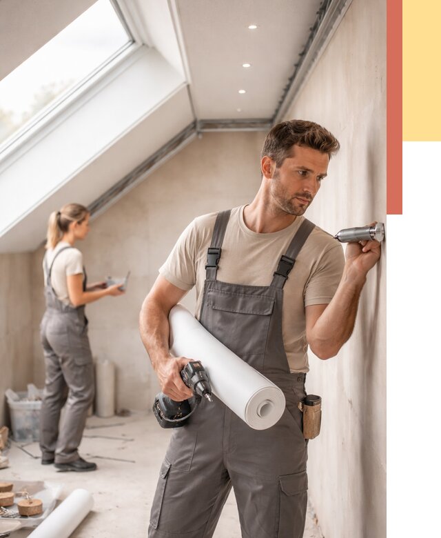 Монтаж натяжного потолка на мансарде в Троицке от 3609 руб. | ОТДЕЛОЧНИК-Трц